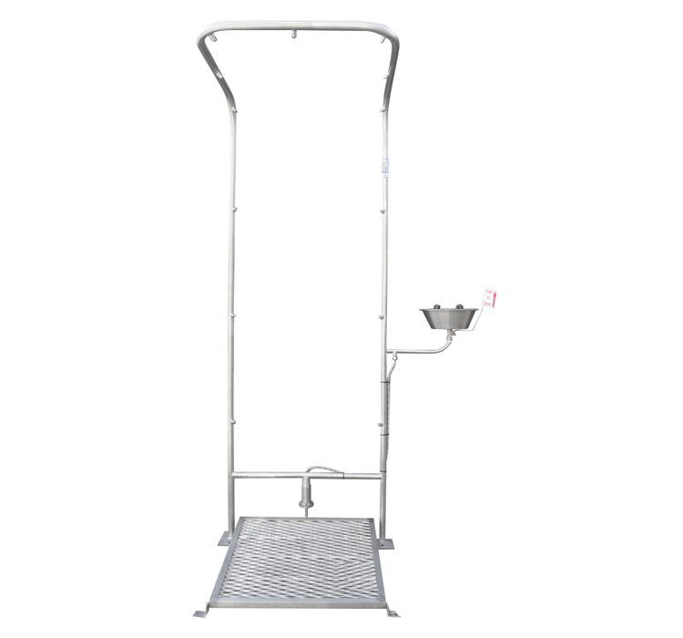 Double Foot Operated Safety Shower Safety Equipment Double Foot Operated Safety Shower Safety Equipment