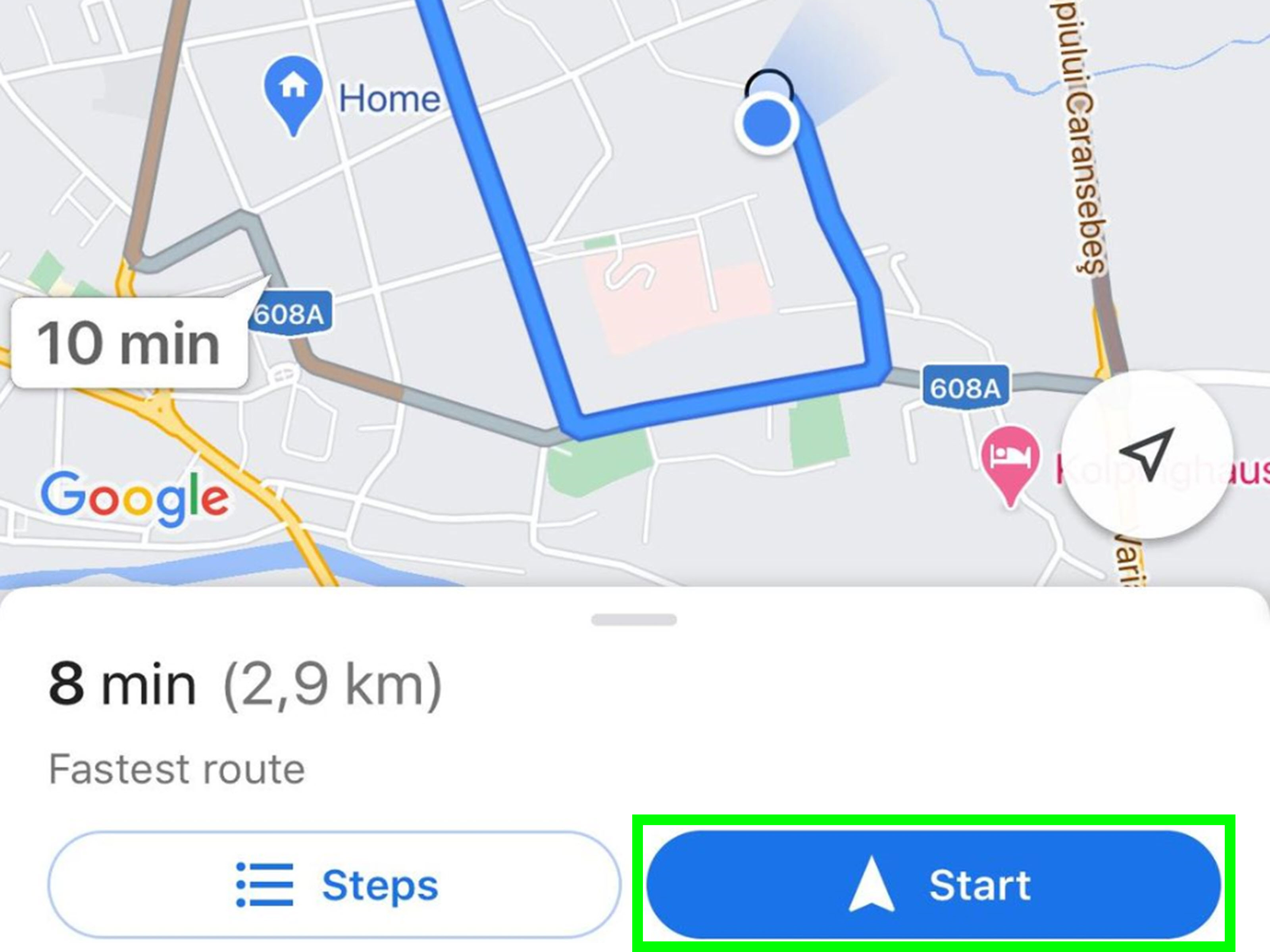 How To Change The Route On Google Maps Android Techcult How To Change The Route On Google Maps Android Techcult