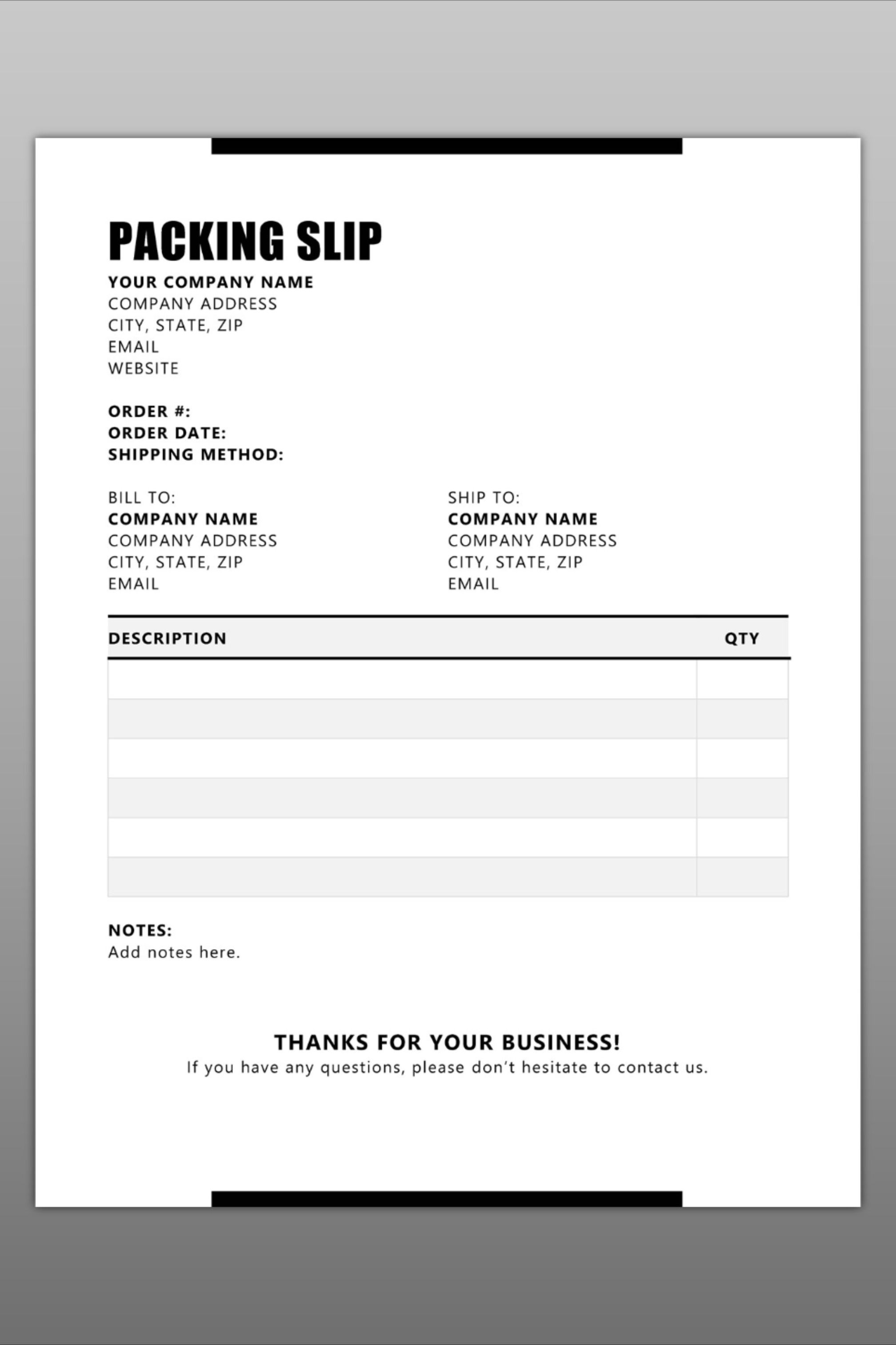What Is A Packing Slip